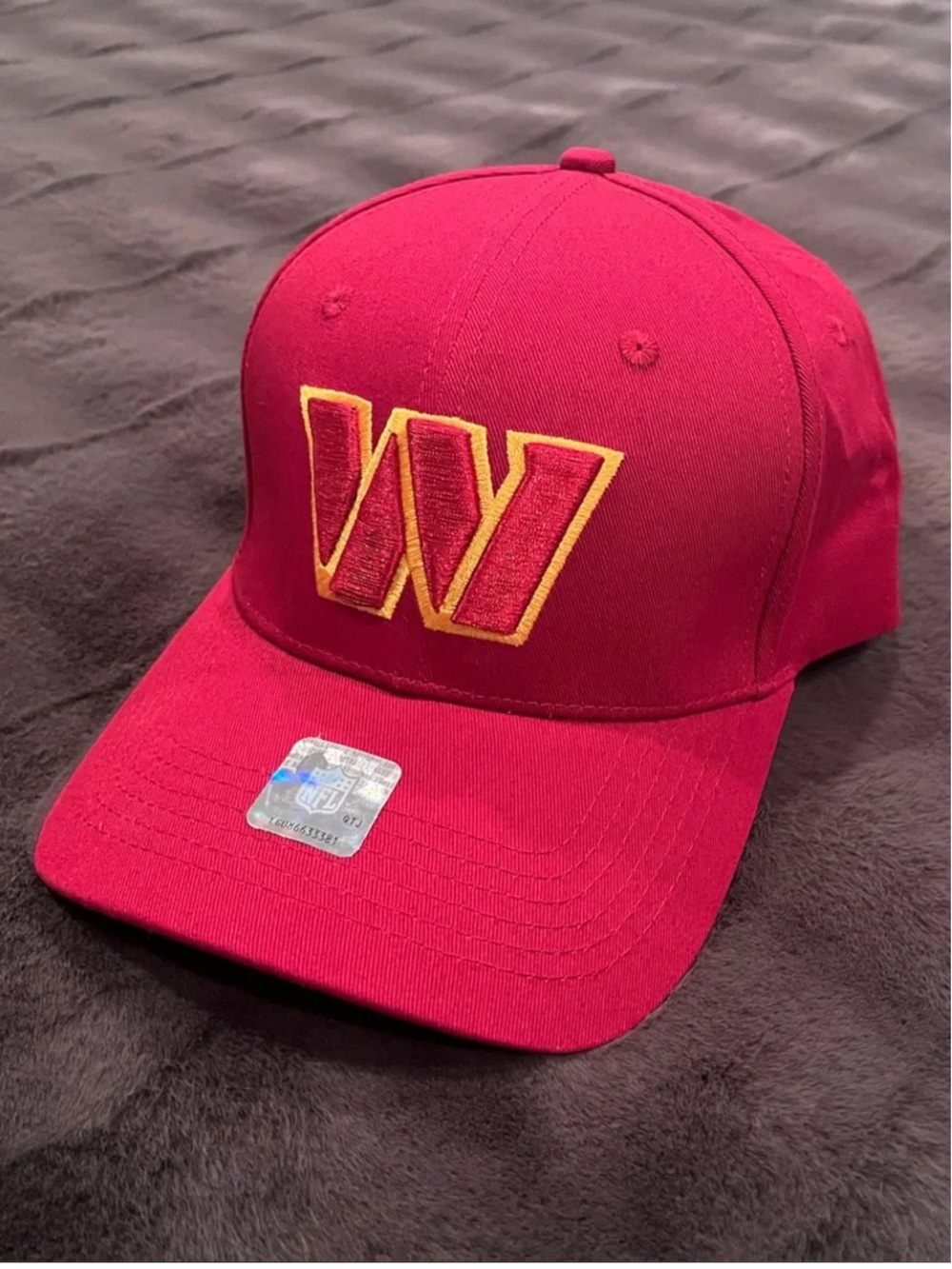 NFL Washington Commanders Burgundy Adjustable Hat - NWOT